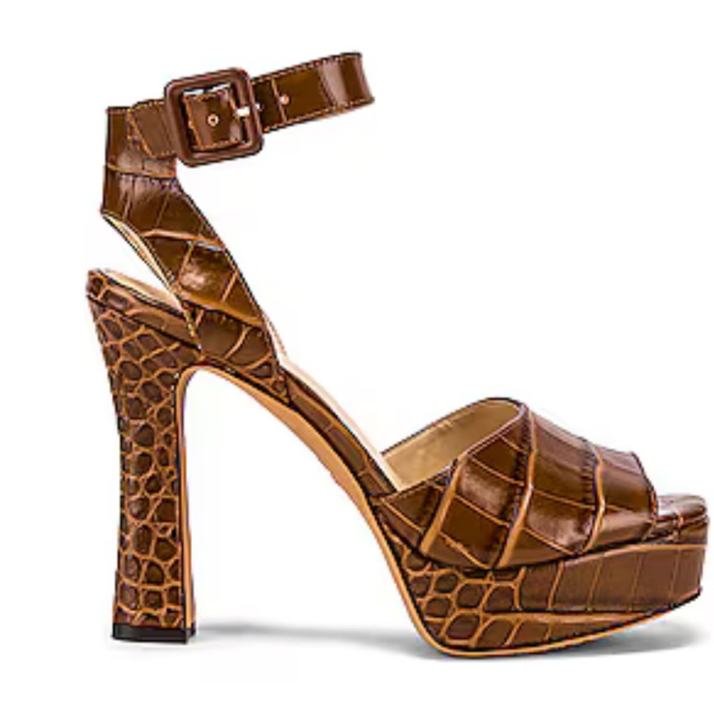 VINCE CAMUTO Women's Kortinta Croc-Embossed Platform High-Heel NWOT size 7.5